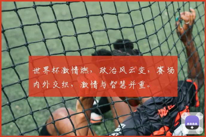 世界杯激情燃，政治风云变，赛场内外交织，激情与智慧并重。